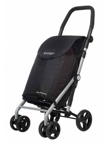 Carrello shopping molto pieghevole , nero Lett 430 Carlett