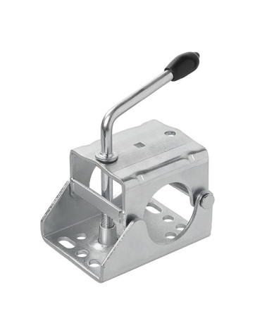 Jockey wheel clamp Ø 60 rigid handle with crank