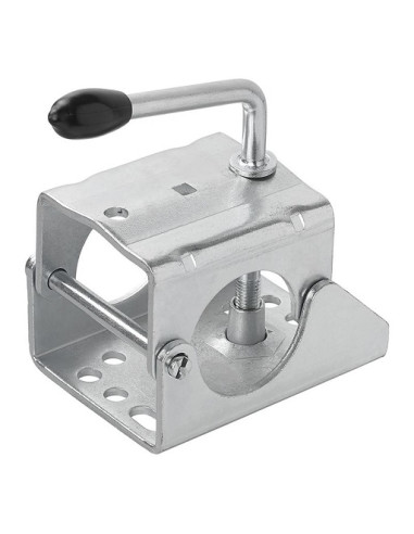 Jockey wheel clamp Ø 60 rigid handle with crank