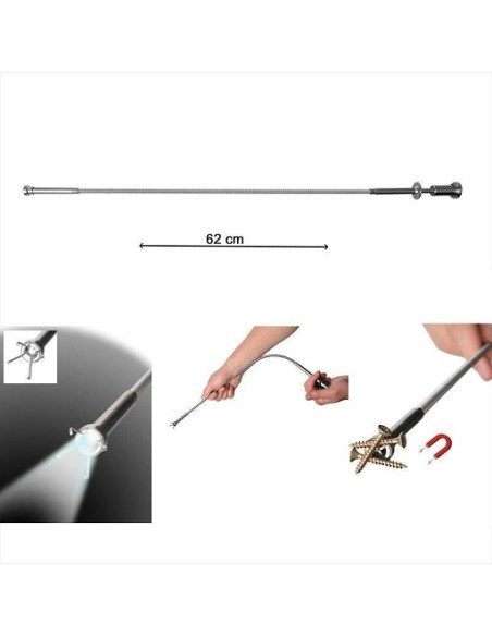 Flexible tweezers with magnet and illumination Pro Plus