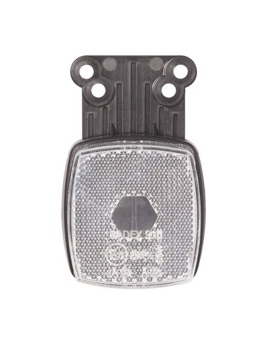 Luz de posição quadrada branca com refletor frontal 66x62mm Radex