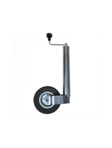 Roda jóquei de 60mm com pneu de borracha maciça 220x65mm