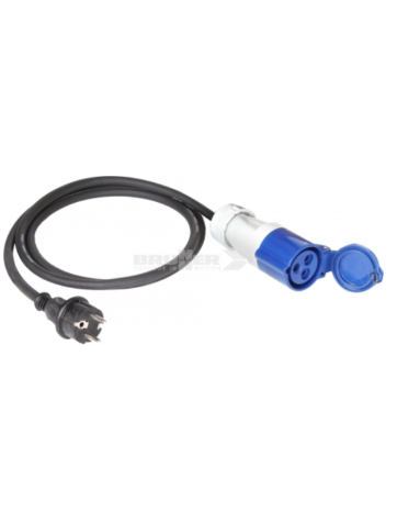 Adaptador Schuko/Cetac 150 cm para exterior con 1,50 mm²