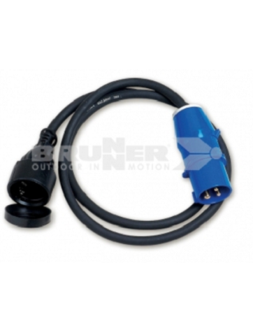150 cm Cetac/Schuko-Adapter für den Außenbereich mit 2,5 mm² Kabel