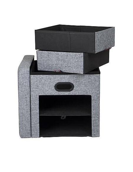 Bo-Camp folding drawer pouffe