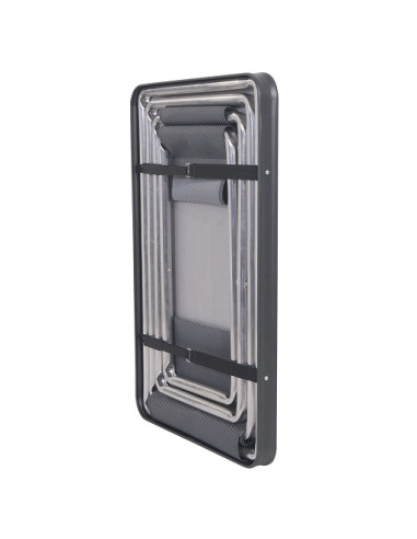 Set da tavolo con due sgabelli pieghevoli Crespo