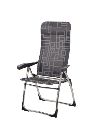 Silla plegable en aluminio Antracita Crespo