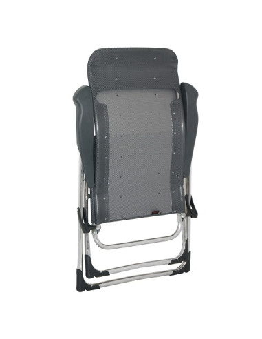 Aluminum folding chair Anthracite Crespo