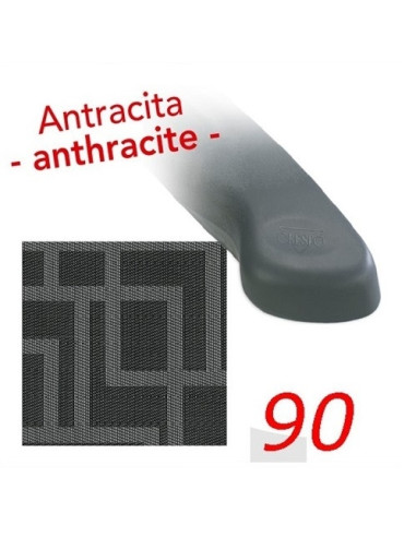 Klappstuhl aus Aluminium Anthrazit Crespo