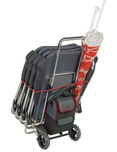 Carro plegable con bolsa portaobjetos Crespo