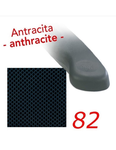 Chaise pliante en aluminium Air Elegant Compact Anthracite Crespoo