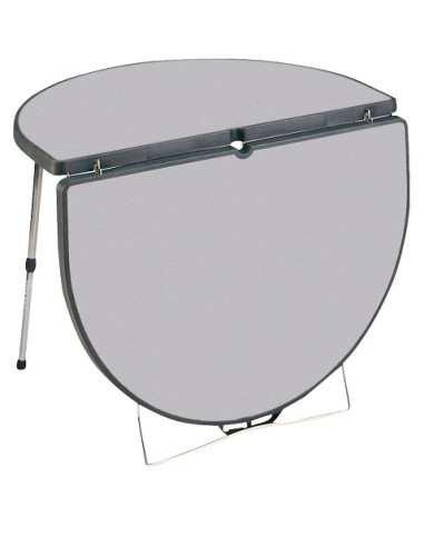 Tavolo ovale in alluminio grigio 120 x 90 cm Crespo