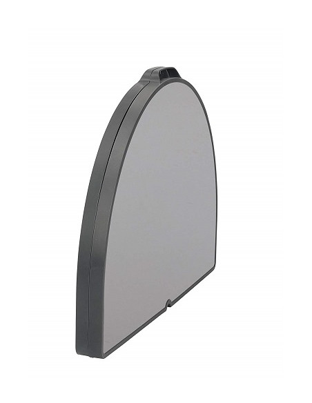 Mesa ovalada de aluminio gris 120 x 90 cm Crespo