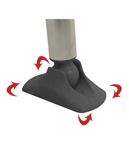 Crespo dark gray aluminum table