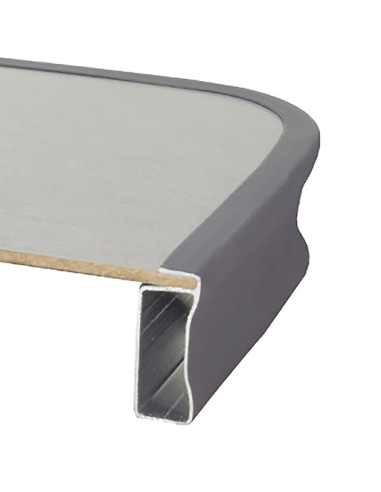 Crespo dark gray aluminum table