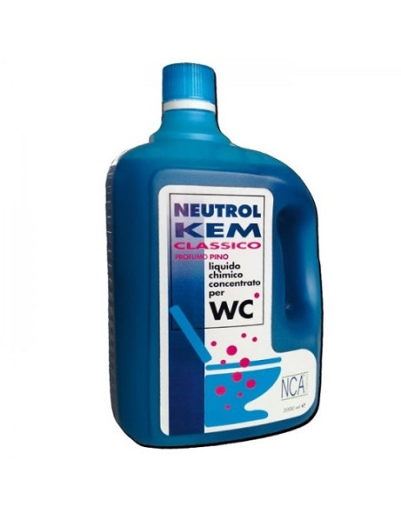 Concentrated chemical liquid for WC Neutrol Kem Classic Menta 2 liters Concentrated chemical liquid for WC Neutrol Kem Classic Menta 2 liters