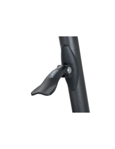 Ovaler Tisch aus grauem Aluminium 130 x 91 cm gewellt