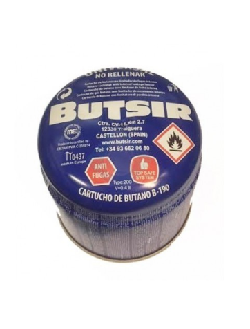 Cartucho Butsir b-190 gas butano 190g