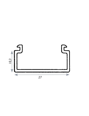 Bande plastique de 2,5 mètres imitation bois