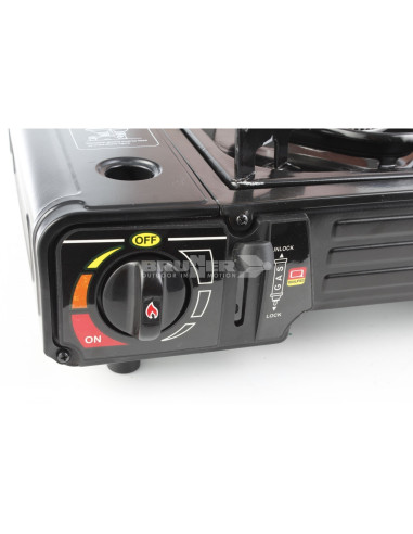 2-burner stove and iron with Brunner gas cartridge