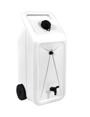 Tanque de água limpa de 50 litros com rodas