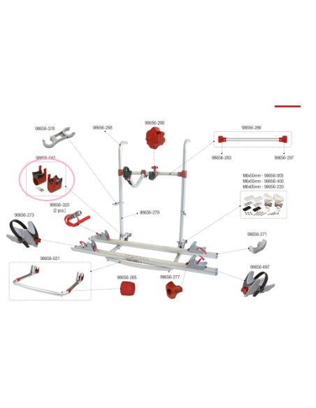 Stoßdämpfer Stoßstange für Fiamma Carry-Bike
