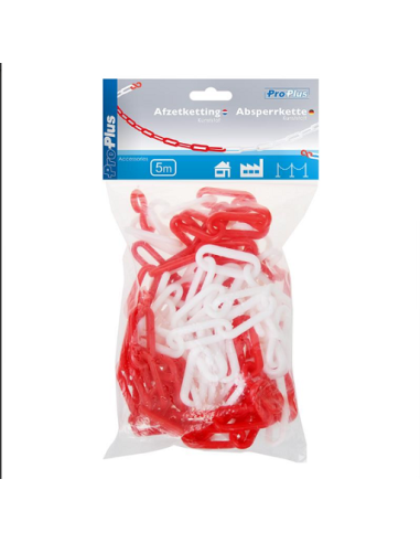 Chaîne en plastique pour barrière de 5 m. ProPlus