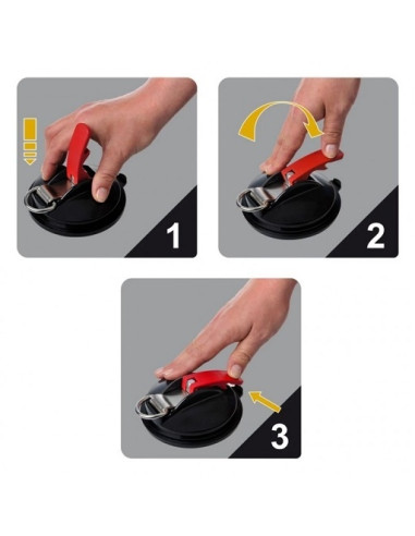 Saugnapf mit Ring und zwei Haken