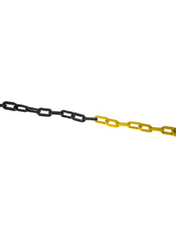 Barrière plastique jaune/noir 5m