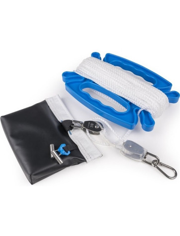 Sistema de polea Kampa para fácil instalación de toldos y avances.