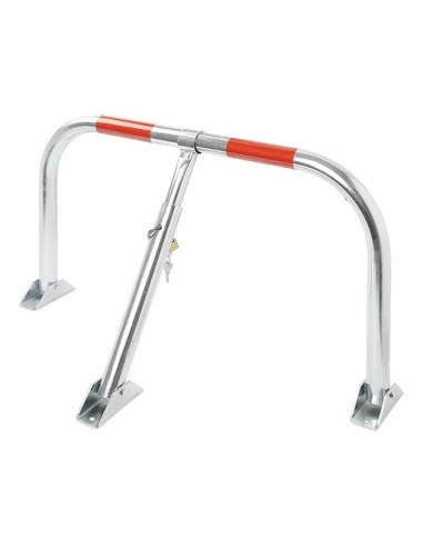 Parking barrier with padlock