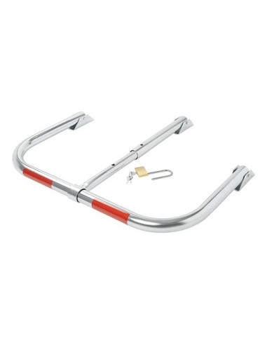 Barrera de aparcamiento con candado