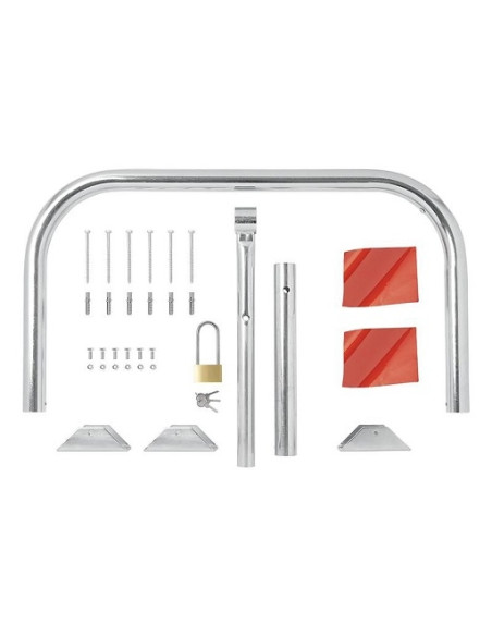 Barrera de aparcamiento con candado