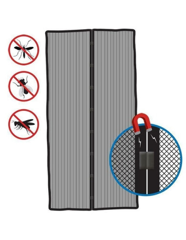 Cortina mosquitera anti insectos 210x100 cm con fijación magnética  Pro Plus