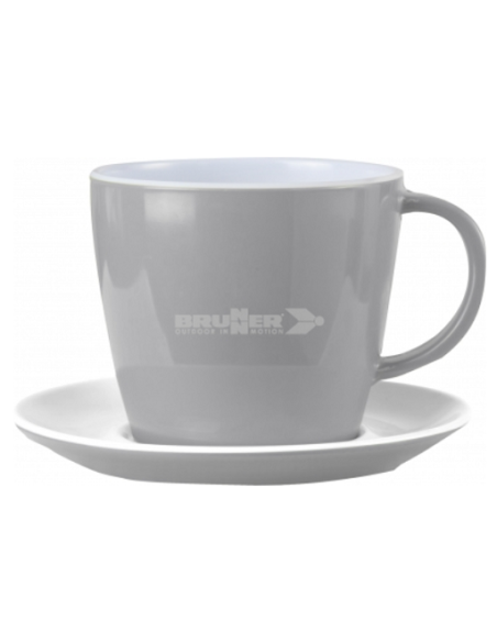 Teller und Tasse Melaninkaffee 25cl. Sandhia Brunner