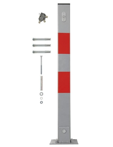Poteau de verrouillage de stationnement avec serrure