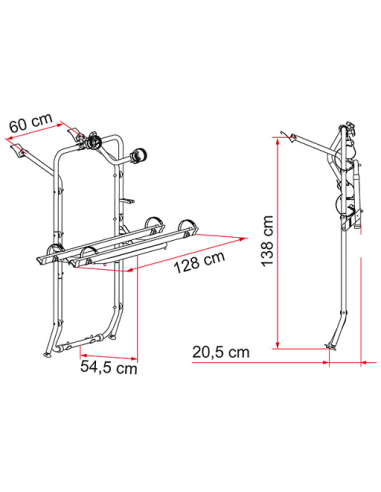 Carry Bike Carrier Fiamma Mercedes Vito until 2004