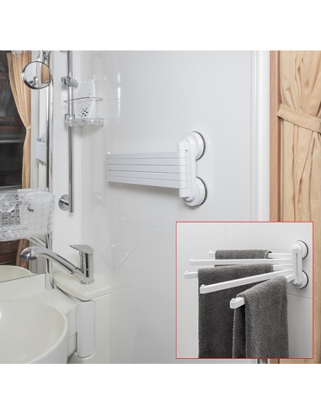 Towel rack with rotating suction cups Pro Plus.