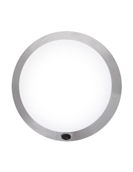 Luminária de teto redonda com 24 leds 12V 590lm Pro Plus. Luminária de teto redonda com 24 leds 12V 590lm Pro Plus.