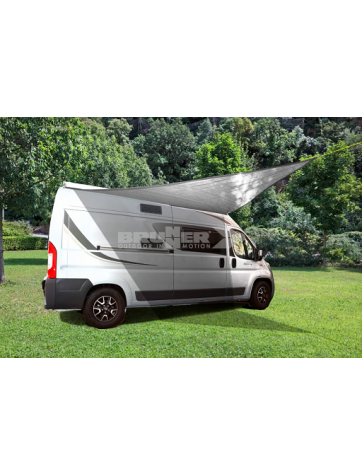 Toldo cuadrado con canutillo de 360x 360cm. Brunner Deflector