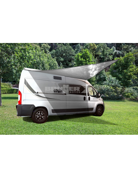 Tetto quadrato con canutillo 360x 360cm. Brunner Difensore