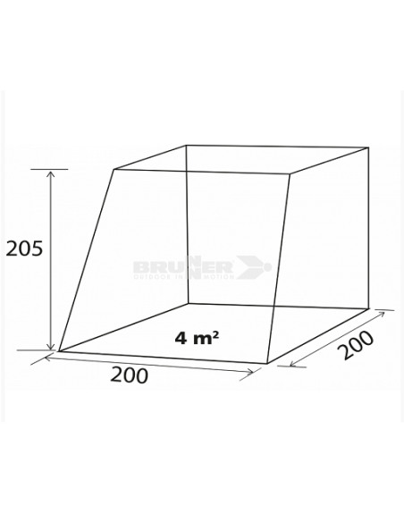 Negozio per cancello posteriore  200x200 cm VW T5/T6 Brunner Mod.Comet