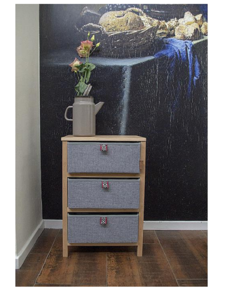 Petersham folding cabinet 3 drawers Bo-camp