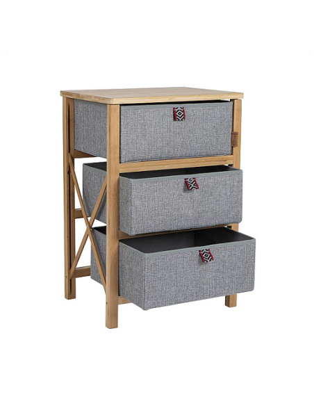 Petersham folding cabinet 3 drawers Bo-camp