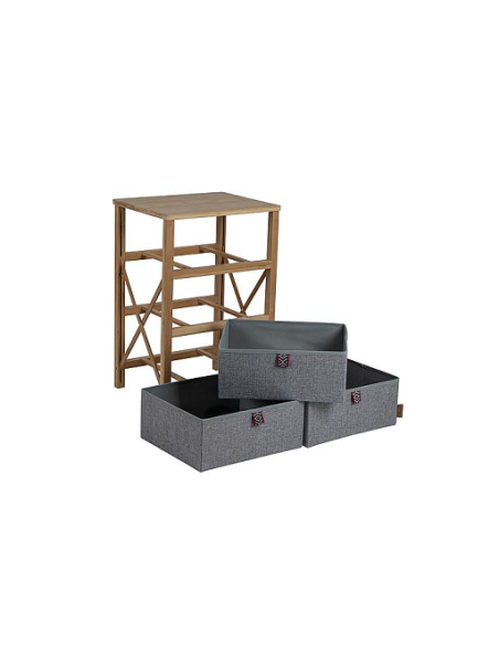 Petersham folding cabinet 3 drawers Bo-camp