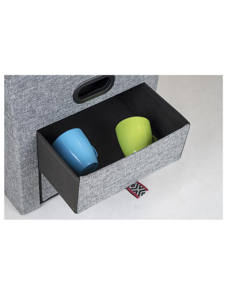Bo-Camp folding drawer pouffe