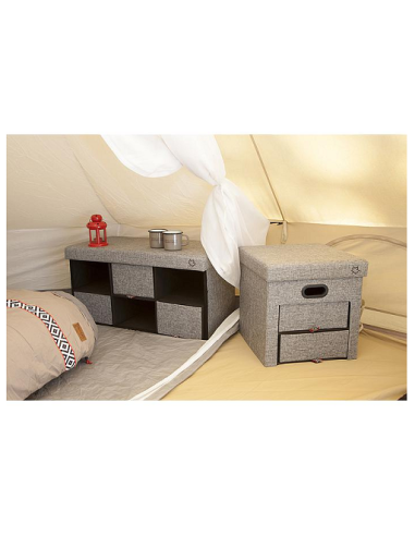 Pouf à tiroir pliant Bo-Camp