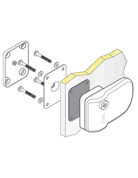 Fechadura de porta segura Fiamma 3 unidades Fechadura de porta segura Fiamma 3 unidades
