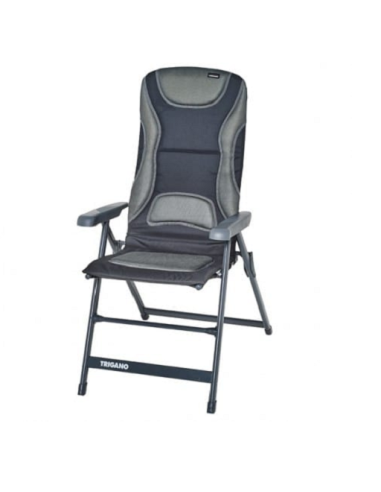 Fauteuil de camping capitonné en graphite Mod.Tortoise