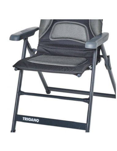 Fauteuil de camping capitonné en graphite Mod.Tortoise